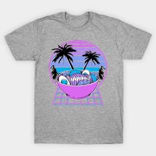 Ramen Bowl 90s Retrowave Synthwave Pastel Goth T-Shirt